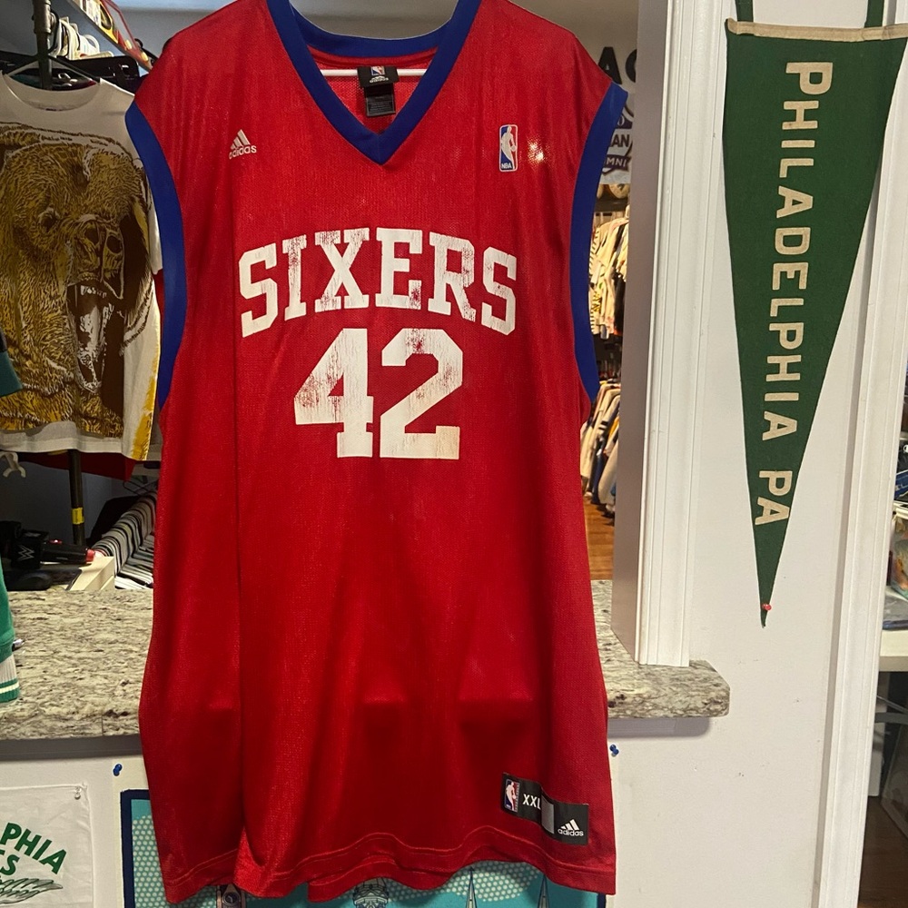 Vintage Adidas Philadelphia Sixers Elton Brand Basketball Jersey